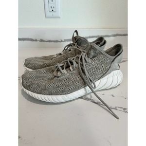Adidas‎ Men's Tubular Doom Sock Primeknit Tennis Shoes Green Size 8.5
